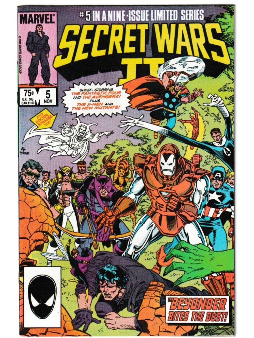 Vintage Secret Wars II #5 Comic Book | November 1985 | Marvel Limited Series